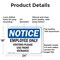 Signmission Employees Only Visitors Please Use Front Entrance OSHA Notice Sign, Aluminum, 24in W x 18in L, 2PK OS-2PACK-NS-A-1824-L-12011 - alternate 5